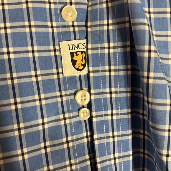 NWT LINCS Davidchu MENS CASUAL BUTTON DOWN SHIRT SIZE XXL BLUE COLOR - Picture 14 of 15